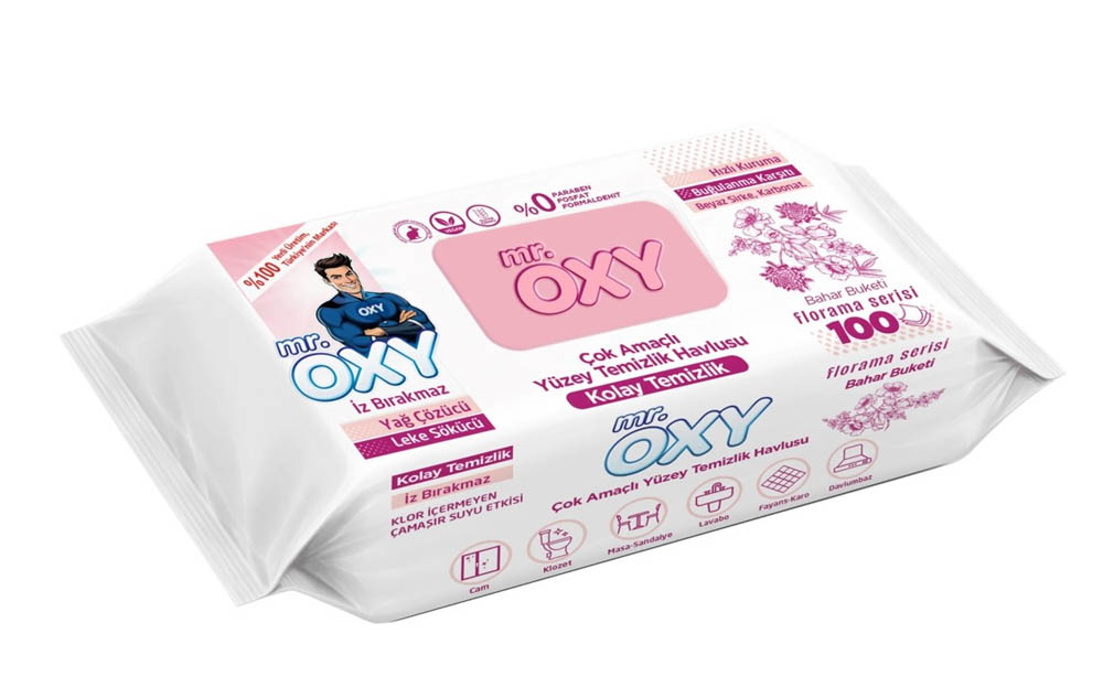 Mr. OXY почистащи кърпи х 100 броя Cherry Blossom