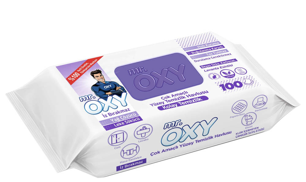 Mr. OXY почистващи кърпи х 100 броя Lavender
