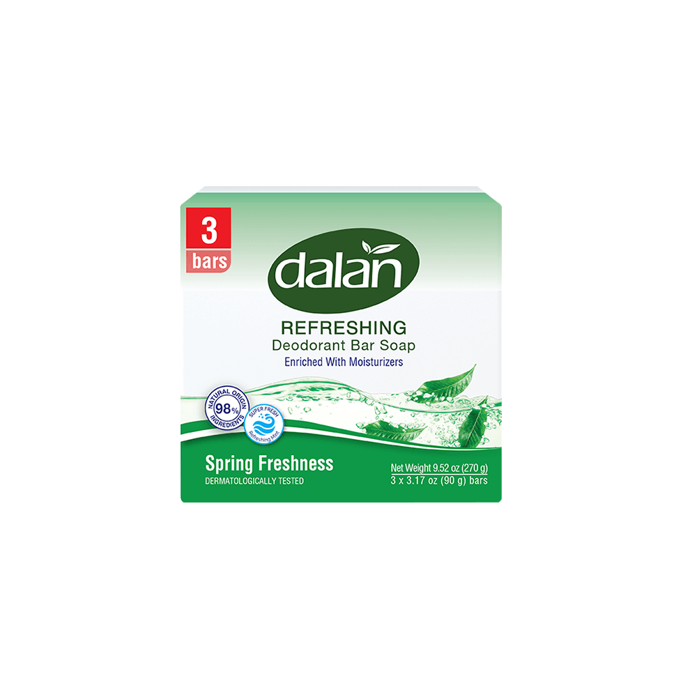 Dalan Refreshing Deodorant сапун 3х90гр. Spring Freshing